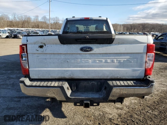2022 Ford F-250 XL with VIN 1FT7X2B6XNEG39326, listed as a Copart auction lot 88091315 with 54,242 mi miles and Salvage Title. Bid and sale history available at DreamBid. Image 6.