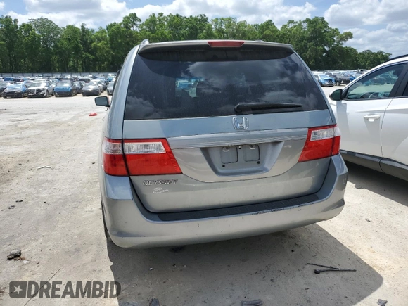 2007 Honda Odyssey EX-L with VIN 5FNRL38687B104840, listed as a Copart auction lot 51759295 with 213,206 mi miles and Salvage Title. Bid and sale history available at carsss.com. Image 6.