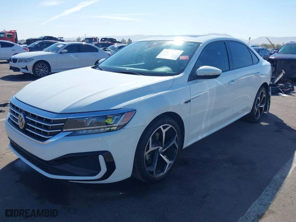2020 Volkswagen Passat 2.0T R-Line with VIN 1VWMA7A33LC023840, listed as a IAAI auction lot 41672913 with 53,601 mi miles. Bid and sale history available at carsss.com. Image 2.