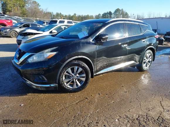 2015 Nissan Murano S with VIN 5N1AZ2MG5FN262603, listed as a IAAI auction lot 41342391 with 140,825 mi miles. Bid and sale history available at carsss.com. Image 18.