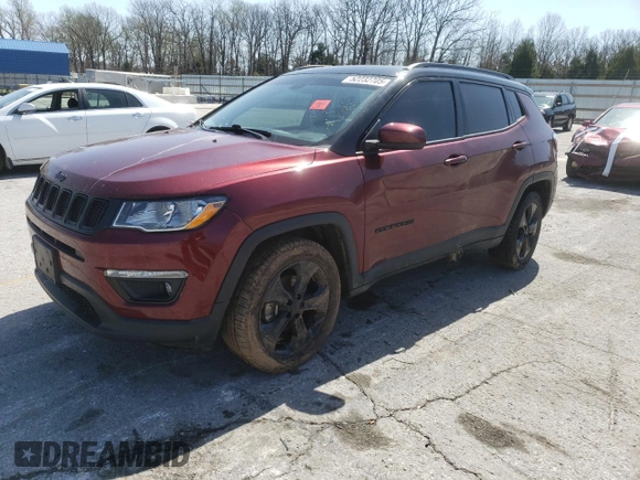 2021 Jeep Compass Altitude z VIN 3C4NJDBB6MT504313, wystawiony jako Copart lot #52232705 z przebiegiem 66 410 mil mil oraz Szkoda całkowita • Salvage title. Historia ofert i sprzedaży dostępna na DreamBid. Obrazek 1.