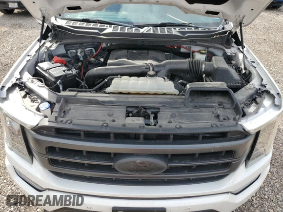 2022 Ford F-150 XL with VIN 1FTFW1E85NFA47493, listed as a Copart auction lot 44168765 with 50,530 mi miles and Clean Title. Bid and sale history available at DreamBid. Image 11.