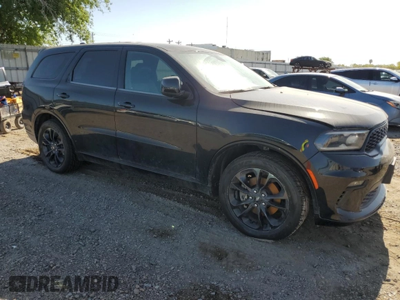 2021 Dodge Durango GT with VIN 1C4RDHDG4MC750085, listed as a Copart auction lot 52993585 with Not provided miles and Salvage title. Bid and sale history available at DreamBid. Image 4.