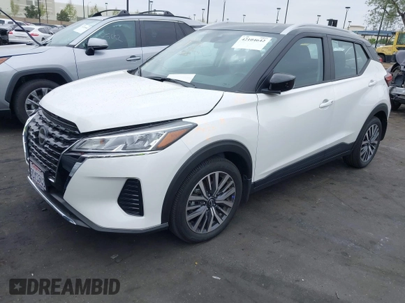 2023 Nissan Kicks SV with VIN 3N1CP5CV9PL483632, listed as a IAAI auction lot 42104642 with 9,964 mi miles. Bid and sale history available at carsss.com. Image 18.