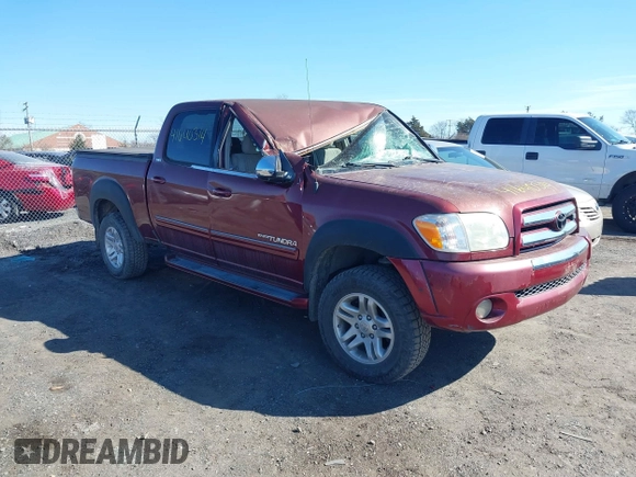 2005 Toyota Tundra SR5 with VIN 5TBDT44145S470872, listed as a IAAI auction lot 41640314 with 127,793 mi miles and . Bid and sale history available at DreamBid. Image 1.