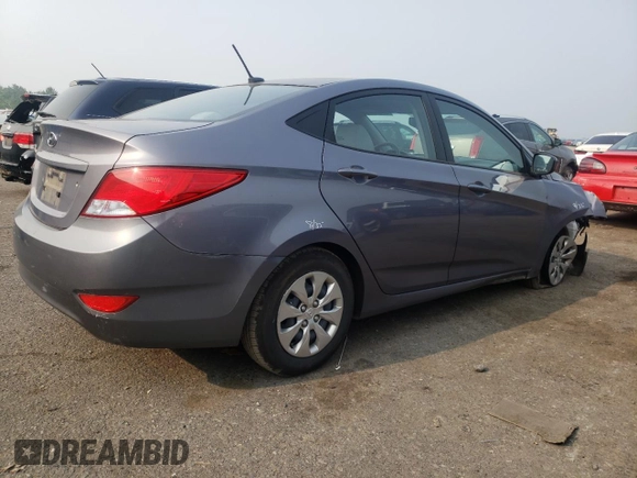 2017 Hyundai Accent SE with VIN KMHCT4AE8HU292258, listed as a Copart auction lot 58053353 with 26,635 mi miles. Bid and sale history available at carsss.com. Image 3.