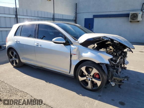 2016 Volkswagen Golf GTI SE w/Performance Pkg with VIN 3VW547AU0GM070641, listed as a Copart auction lot 80025724 with 57,958 mi miles and Salvage Title. Bid and sale history available at carsss.com. Image 4.