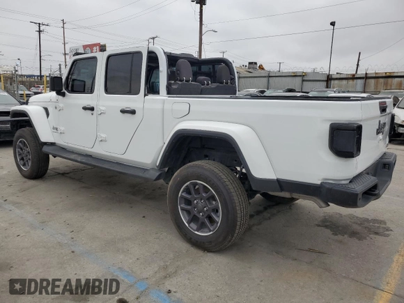 2023 Jeep Gladiator Overland z VIN 1C6HJTFG6PL516742, wystawiony jako Copart lot #65762465 z przebiegiem Nie podano mil oraz Szkoda całkowita • Salvage title. Historia ofert i sprzedaży dostępna na DreamBid. Obrazek 2.