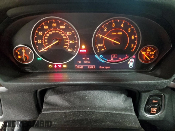 2015 BMW 4 Series 435i xDrive with VIN WBA4B3C55FGV48268, listed as a Copart auction lot 43822075 with 109,949 mi miles and Salvage Title. Bid and sale history available at DreamBid. Image 9.