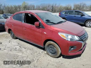 2024 Mitsubishi Mirage G4 ES with VIN ML32FUFJ5RHF01808, listed as a Copart auction lot 50583375 with 21,359 mi miles and Clean Title. Bid and sale history available at carsss.com. Image 4.