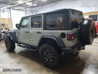 2024 Jeep Wrangler Willys with VIN 1C4RJXDG5RW287544, listed as a Copart auction lot 46488485 with 8,436 mi miles and Salvage Title. Bid and sale history available at carsss.com. Image 2.