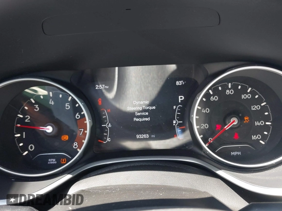 2018 Jeep Compass Sport with VIN 3C4NJDAB1JT261863, listed as a IAAI auction lot 42677037 with 93,263 mi miles and . Bid and sale history available at DreamBid. Image 7.
