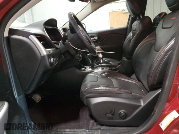2017 Jeep Cherokee Trailhawk L Plus with VIN 1C4PJMBS5HD224239, listed as a Copart auction lot 45288285 with 106,553 mi miles and Salvage Title. Bid and sale history available at carsss.com. Image 7.