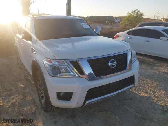2018 Nissan Armada SL with VIN JN8AY2NC0J9551669, listed as a IAAI auction lot 41773113 with 183,029 mi miles. Bid and sale history available at carsss.com. Image 1.