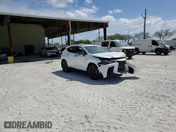 2024 Lexus NX 350 F Sport with VIN 2T2KGCEZ5RC041509, listed as a Copart auction lot 55049175 with Not provided miles and Salvage title. Bid and sale history available at DreamBid. Image 14.
