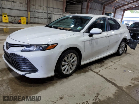 2020 Toyota Camry LE with VIN 4T1C11AK1LU878853, listed as a Copart auction lot 51052405 with 143,380 mi miles and Salvage Title. Bid and sale history available at carsss.com. Image 1.