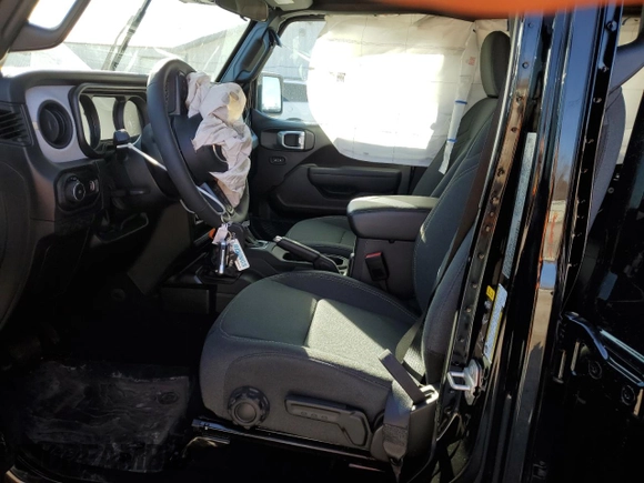 2024 Jeep Wrangler Sport S with VIN 1C4PJXDG0RW260789, listed as a Copart auction lot 49603305 with 4,125 mi miles and Salvage Title. Bid and sale history available at DreamBid. Image 7.