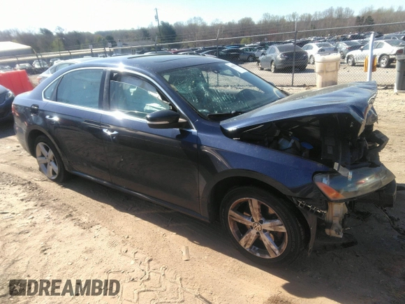 2013 Volkswagen Passat SE с VIN 1VWBP7A32DC126643, выставлен на аукционе IAAI как лот 41855329 с пробегом Не указан миль и . История ставок и продаж доступна на DreamBid. Изображение 1.