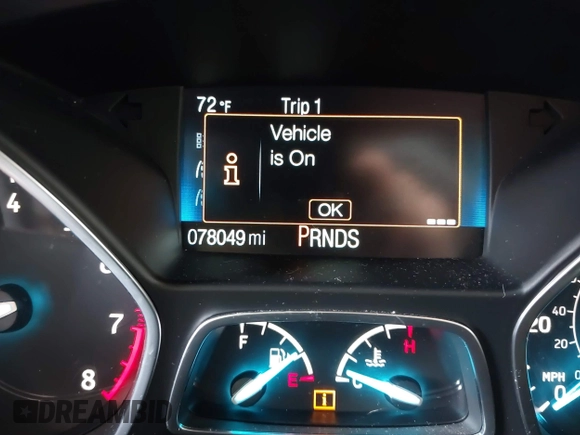 2018 Ford Escape S with VIN 1FMCU0F70JUD08376, listed as a IAAI auction lot 41960078 with 78,049 mi miles. Bid and sale history available at carsss.com. Image 7.
