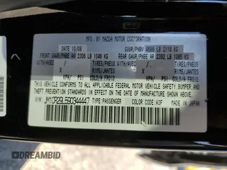 2009 Mazda 5 Touring with VIN JM1CR29L590344447, listed as a Copart auction lot 46549255 with 191,568 mi miles and Salvage Title. Bid and sale history available at carsss.com. Image 14.
