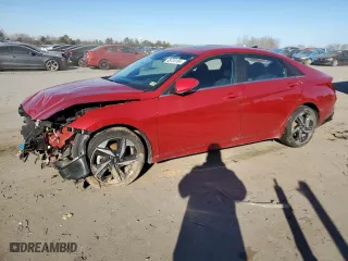 2023 Hyundai Elantra Limited with VIN KMHLP4AG2PU376497, listed as a Copart auction lot 85724184 with 38,876 mi miles and Salvage Title. Bid and sale history available at carsss.com. Image 1.