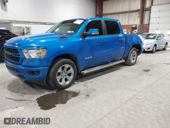 2022 Ram 1500 Big Horn with VIN 1C6RRFFG4NN343089, listed as a IAAI auction lot 41807604 with 26,443 mi miles. Bid and sale history available at carsss.com. Image 2.
