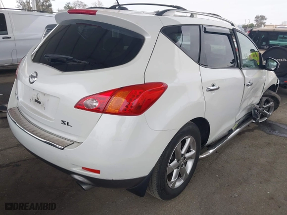 2009 Nissan Murano S with VIN JN8AZ18U59W104912, listed as a IAAI auction lot 42057100 with 142,408 mi miles. Bid and sale history available at carsss.com. Image 4.