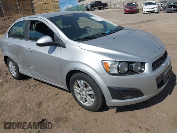2015 Chevrolet Sonic LT with VIN 1G1JC5SH5F4212883, listed as a IAAI auction lot 41877786 with 91,941 mi miles and . Bid and sale history available at DreamBid. Image 1.