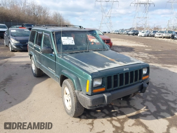 2000 Jeep Cherokee Classic with VIN 1J4FF58S6YL105920, listed as a IAAI auction lot 41497047 with 192,410 mi miles. Bid and sale history available at carsss.com. Image 12.