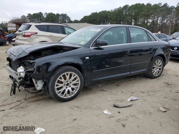 2008 Audi A4 2.0T with VIN WAUDF78E98A166786, listed as a Copart auction lot 84434984 with 182,093 mi miles and Salvage Title. Bid and sale history available at carsss.com. Image 1.