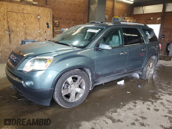 2010 GMC Acadia SLT1 z VIN 1GKLVMED2AJ140486, wystawiony jako Copart lot #55735155 z przebiegiem 185 154 mil mil oraz Szkoda całkowita • Salvage title. Historia ofert i sprzedaży dostępna na DreamBid. Obrazek 1.