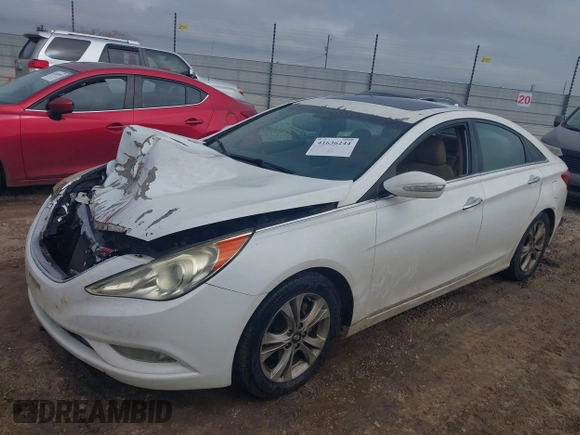 2011 Hyundai Sonata SE with VIN 5NPEC4ACXBH257458, listed as a IAAI auction lot 41636244 with 168,312 mi miles. Bid and sale history available at carsss.com. Image 2.