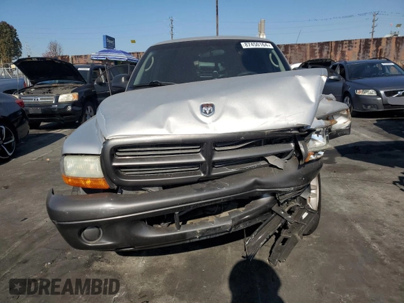 2002 Dodge Dakota with VIN 1B7FL16X72S632397, listed as a Copart auction lot 87450164 with Not Provided miles and Salvage Title. Bid and sale history available at carsss.com. Image 5.