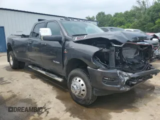 2024 Ram 3500 Laramie with VIN 3C63RRJL8RG243796, listed as a Copart auction lot 53610774 with 3,675 mi miles and Salvage Title. Bid and sale history available at carsss.com. Image 4.