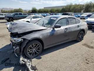 2021 BMW 3 Series 330i with VIN 3MW5R1J02M8B49793, listed as a Copart auction lot 75088384 with 42,281 mi miles and Salvage Title. Bid and sale history available at carsss.com. Image 1.