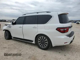 2023 Nissan Armada SL with VIN JN8AY2BB9P9837556, listed as a Copart auction lot 46731335 with 24,505 mi miles and Salvage Title. Bid and sale history available at carsss.com. Image 2.