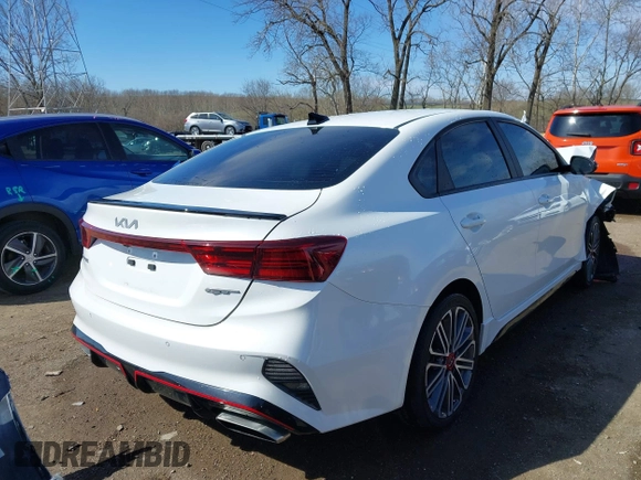 2023 Kia Forte GT with VIN 3KPF44AC4PE540371, listed as a IAAI auction lot 41810840 with 32,031 mi miles and . Bid and sale history available at carsss.com. Image 4.