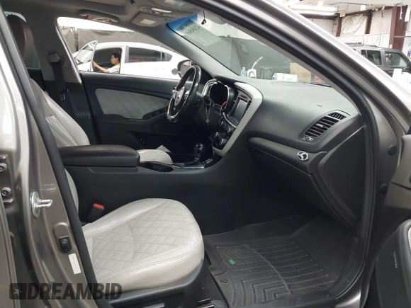2015 Kia Optima SX Turbo with VIN 5XXGR4A6XFG469733, listed as a IAAI auction lot 42494569 with 145,397 mi miles and . Bid and sale history available at DreamBid. Image 5.