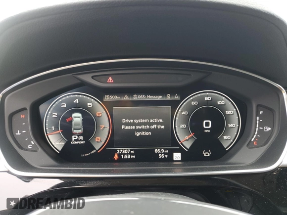 2019 Audi A8 L with VIN WAU8DAF88KN019828, listed as a Copart auction lot 88327945 with 27,307 mi miles and Non Repairable. Bid and sale history available at carsss.com. Image 9.