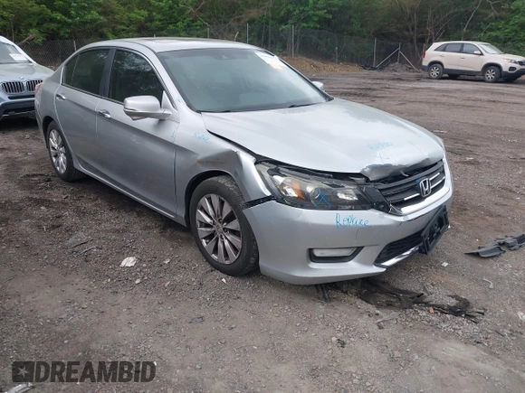 2013 Honda Accord Sdn EX-L with VIN 1HGCR2F87DA023448, listed as a IAAI auction lot 41898974 with 147,283 mi miles. Bid and sale history available at carsss.com. Image 1.
