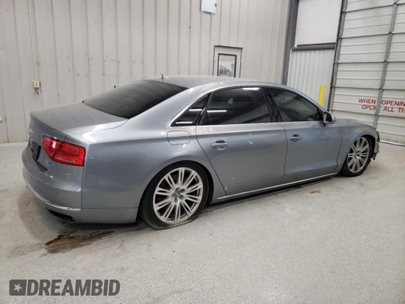 2014 Audi A8 4.0T с VIN WAUR2AFD8EN002992, выставлен на аукционе Copart как лот 45711745 с пробегом 135 881 миль миль и Чистый • Clean title. История ставок и продаж доступна на DreamBid. Изображение 3.