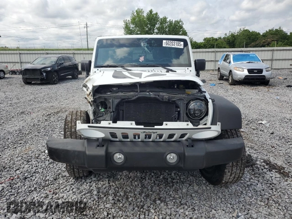 2018 Jeep Wrangler Unlimited Sport S with VIN 1C4HJWDG7JL925191, listed as a Copart auction lot 60203105 with Not provided miles and Salvage title. Bid and sale history available at DreamBid. Image 5.
