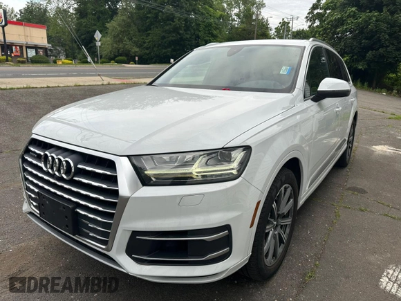 2018 Audi Q7 Premium Plus with VIN WA1LAAF70JD019706, listed as a Copart auction lot 63009995 with 109,501 mi miles and Clean title. Bid and sale history available at DreamBid. Image 1.