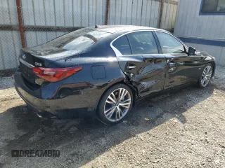 2020 Infiniti Q50 3.0t SPORT with VIN JN1EV7AP0LM200839, listed as a Copart auction lot 74919434 with 55,853 mi miles and Salvage Title. Bid and sale history available at carsss.com. Image 3.