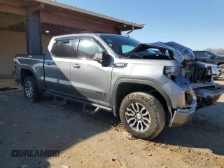 2021 GMC Sierra 1500 AT4 with VIN 1GTP9EEL8MZ209878, listed as a Copart auction lot 43630505 with 61,755 mi miles and Salvage Title. Bid and sale history available at carsss.com. Image 4.