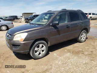 2009 Kia Sportage LX with VIN KNDJF724697568334, listed as a Copart auction lot 54056605 with 252,049 mi miles and Clean Title. Bid and sale history available at carsss.com. Image 1.