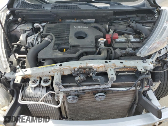2014 Nissan Juke Nismo with VIN JN8AF5MV3ET364316, listed as a Copart auction lot 57774625 with 74,700 mi miles and Salvage title. Bid and sale history available at DreamBid. Image 12.