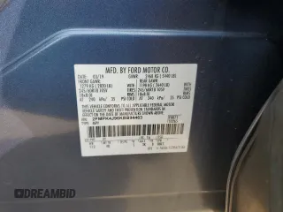 2019 Ford Edge SEL with VIN 2FMPK4J96KBB94463, listed as a Copart auction lot 56637615 with Not provided miles and Salvage title. Bid and sale history available at DreamBid. Image 13.