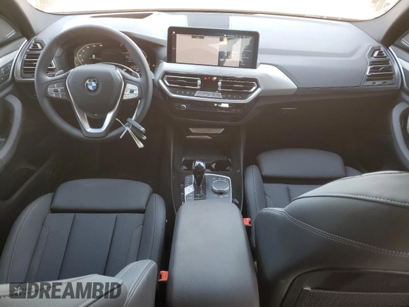 2024 BMW X3 sDrive30i with VIN WBX47DP09RN300147, listed as a Copart auction lot 47497095 with 4,738 mi miles and Salvage Title. Bid and sale history available at DreamBid. Image 8.
