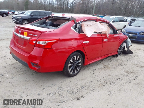 2017 Nissan Sentra SR Turbo with VIN 3N1CB7APXHY221105, listed as a IAAI auction lot 41727118 with Not Provided miles and . Bid and sale history available at carsss.com. Image 4.